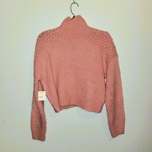 FREE PEOPLE SWEATER BUBBLE GUM PINK ROSE XS NWT FROM MACYS